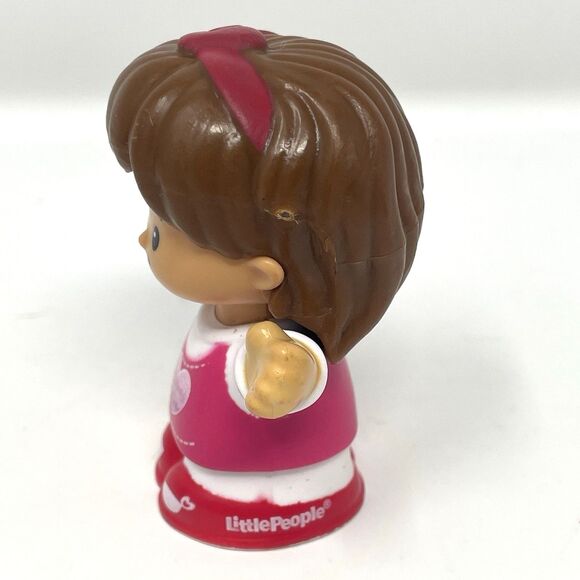 Fisher Price Little People Mia with Bunny & Girl with Book Lot, Pink & Purple - Picture 5 of 14